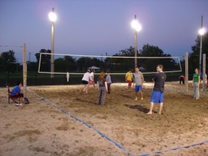 volleyball under the lights